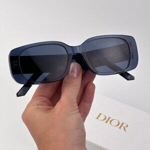 Dior WILDIOR S2U Sunglasses – Translucent Blue Rectangle Frame | Model 30B0